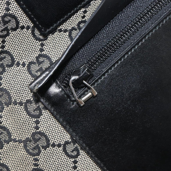 GUCCI GG Canvas Tote Bag Navy Silver 019 0426 2404 Auth ep12675