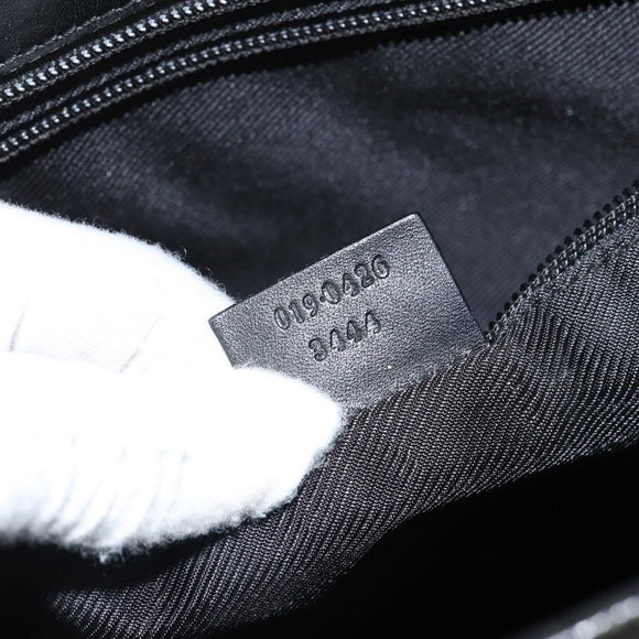 GUCCI GG Canvas Tote Bag Navy Silver 019 0426 2404 Auth ep12675