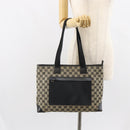 GUCCI GG Canvas Tote Bag Navy Silver 019 0426 2404 Auth ep12675-25