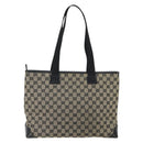 GUCCI GG Canvas Tote Bag Navy Silver 019 0426 2404 Auth ep12675-3