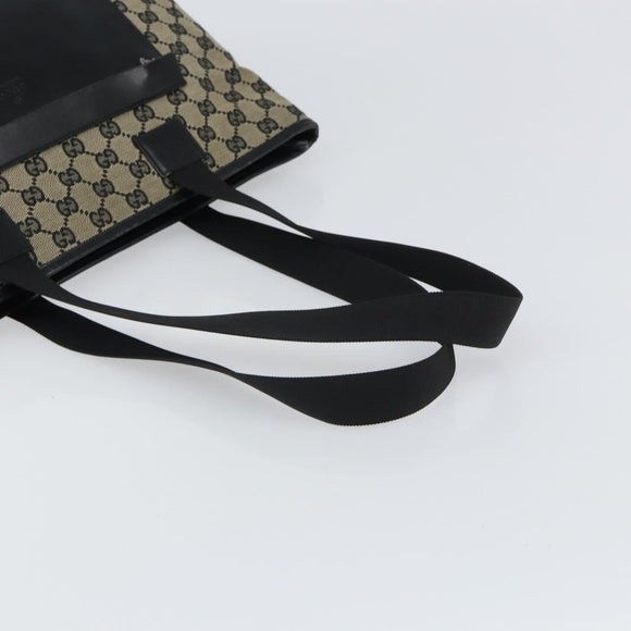 GUCCI GG Canvas Tote Bag Navy Silver 019 0426 2404 Auth ep12675