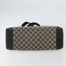 GUCCI GG Canvas Tote Bag Navy Silver 019 0426 2404 Auth ep12675-9