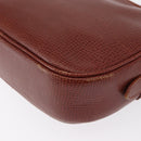 Burberrys Shoulder Bag Leather Brown Gold Auth ep12677-17