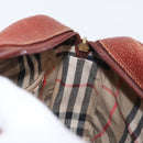 Burberrys Shoulder Bag Leather Brown Gold Auth ep12677-20