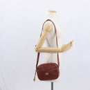 Burberrys Shoulder Bag Leather Brown Gold Auth ep12677-24
