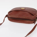 Burberrys Shoulder Bag Leather Brown Gold Auth ep12677-6