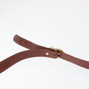 Burberrys Shoulder Bag Leather Brown Gold Auth ep12677-14