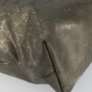 GUCCI GG implementation Tote Bag PVC Gold 211137 Auth ep12678-11