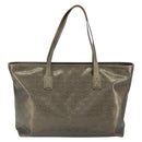 GUCCI GG implementation Tote Bag PVC Gold 211137 Auth ep12678-3