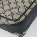 GUCCI GG Supreme Sherry Line Shoulder Bag PVC Navy Gold 001 56 0860 Auth ep12680-11
