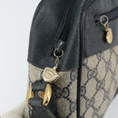GUCCI GG Supreme Sherry Line Shoulder Bag PVC Navy Gold 001 56 0860 Auth ep12680-14