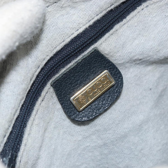 GUCCI GG Supreme Sherry Line Shoulder Bag PVC Navy Gold 001 56 0860 Auth ep12680