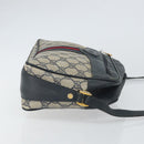 GUCCI GG Supreme Sherry Line Shoulder Bag PVC Navy Gold 001 56 0860 Auth ep12680-4