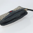 GUCCI GG Supreme Sherry Line Shoulder Bag PVC Navy Gold 001 56 0860 Auth ep12680-6