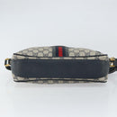 GUCCI GG Supreme Sherry Line Shoulder Bag PVC Navy Gold 001 56 0860 Auth ep12680-9