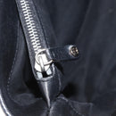 CELINE Boogie Hand Bag Leather Black Silver Auth ep12681-24