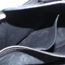 CELINE Boogie Hand Bag Leather Black Silver Auth ep12681-25