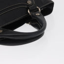 CELINE Boogie Hand Bag Leather Black Silver Auth ep12681-7