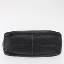 CELINE Boogie Hand Bag Leather Black Silver Auth ep12681-5