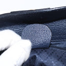 GUCCI Bamboo Hand Bag Suede 2way Navy Gold 007 1793 0238 Auth ep12682-23