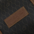 Christian Dior Honeycomb Canvas Boston Bag PVC Black Gold Auth ep12688-14