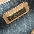 Christian Dior Honeycomb Canvas Boston Bag PVC Black Gold Auth ep12688-20