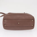 GUCCI Bamboo Hand Bag Leather 2way Pink Gold 308360 Auth ep12689-11