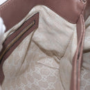 GUCCI Bamboo Hand Bag Leather 2way Pink Gold 308360 Auth ep12689-18