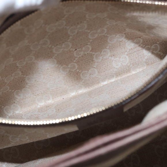 GUCCI Bamboo Hand Bag Leather 2way Pink Gold 308360 Auth ep12689