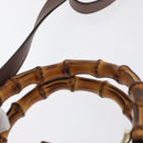 GUCCI Bamboo Hand Bag Leather 2way Pink Gold 308360 Auth ep12689-8