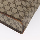 GUCCI GG Supreme Web Sherry Line Tote Bag PVC Beige Gold 010 378 Auth ep12692-9
