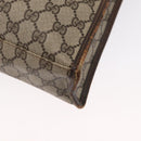 GUCCI GG Supreme Web Sherry Line Tote Bag PVC Beige Gold 010 378 Auth ep12692-16