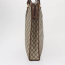 GUCCI GG Supreme Web Sherry Line Tote Bag PVC Beige Gold 010 378 Auth ep12692-3