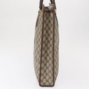 GUCCI GG Supreme Web Sherry Line Tote Bag PVC Beige Gold 010 378 Auth ep12692-4