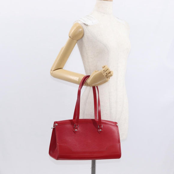 LOUIS VUITTON Epi Madeleine PM Hand Bag Red M5933E LV Auth ep12697