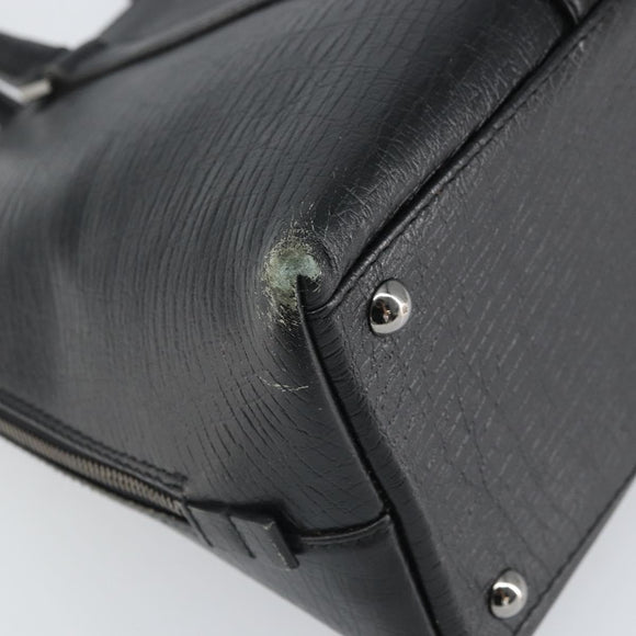 GUCCI Hand Bag Leather Black Silver 114537 Auth ep12699