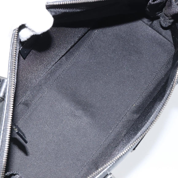 GUCCI Hand Bag Leather Black Silver 114537 Auth ep12699