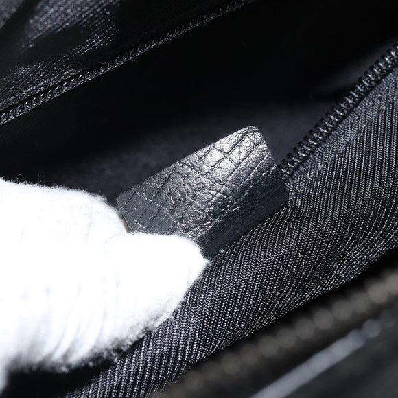 GUCCI Hand Bag Leather Black Silver 114537 Auth ep12699