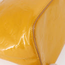 LOUIS VUITTON Monogram Vernis Houston Hand Bag Jaune M91121 LV Auth ep12703-15