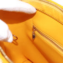 LOUIS VUITTON Monogram Vernis Houston Hand Bag Jaune M91121 LV Auth ep12703-20