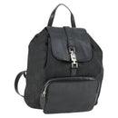 GUCCI GG Canvas Backpack Black Silver 003 0245 Auth ep12708-1