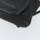 GUCCI GG Canvas Backpack Black Silver 003 0245 Auth ep12708-16