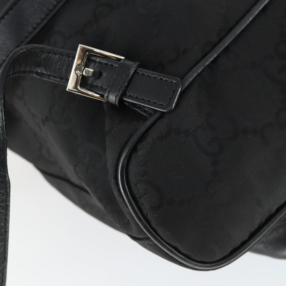 GUCCI GG Canvas Backpack Black Silver 003 0245 Auth ep12708