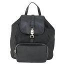 GUCCI GG Canvas Backpack Black Silver 003 0245 Auth ep12708-13