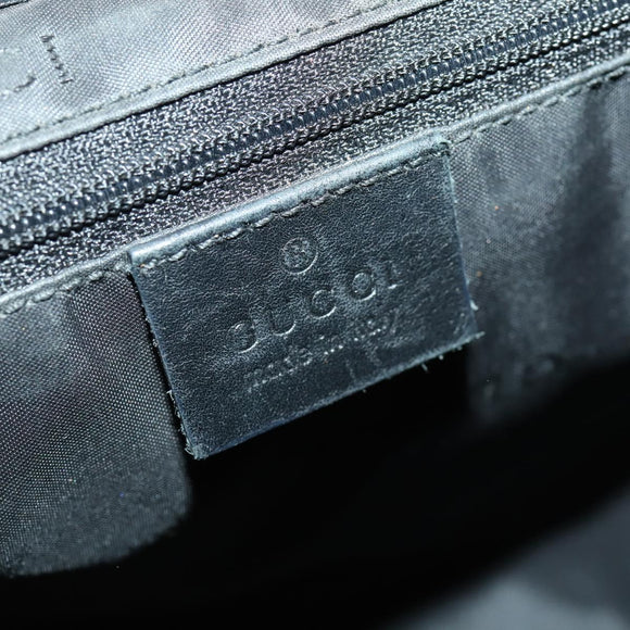 GUCCI GG Canvas Backpack Black Silver 003 0245 Auth ep12708