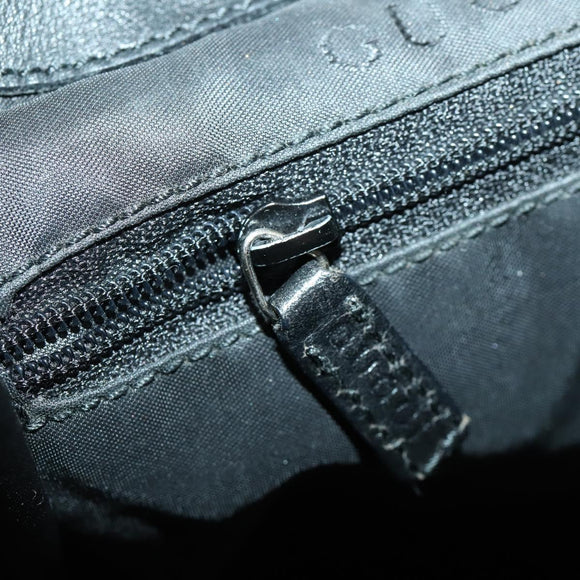 GUCCI GG Canvas Backpack Black Silver 003 0245 Auth ep12708