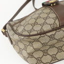 GUCCI GG Supreme Web Sherry Line Bag PVC Beige Gold 89 02 032 Auth ep12711-11