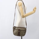 GUCCI GG Supreme Web Sherry Line Bag PVC Beige Gold 89 02 032 Auth ep12711-23