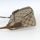 GUCCI GG Supreme Web Sherry Line Bag PVC Beige Gold 89 02 032 Auth ep12711-4