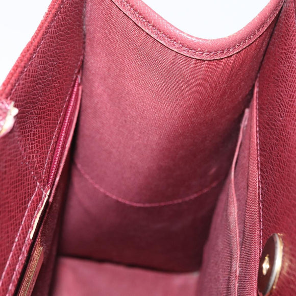 BURBERRY Nova Check Hand Bag Canvas Beige Gold Auth ep12712